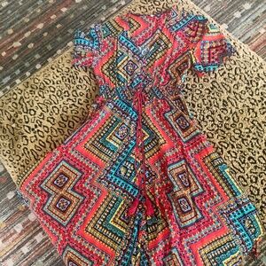 Multicolor A-line Dress (No Brand Name)